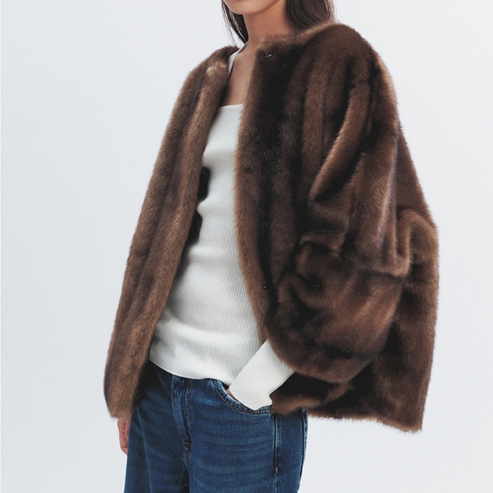 Chic Brown Teddy Jacket